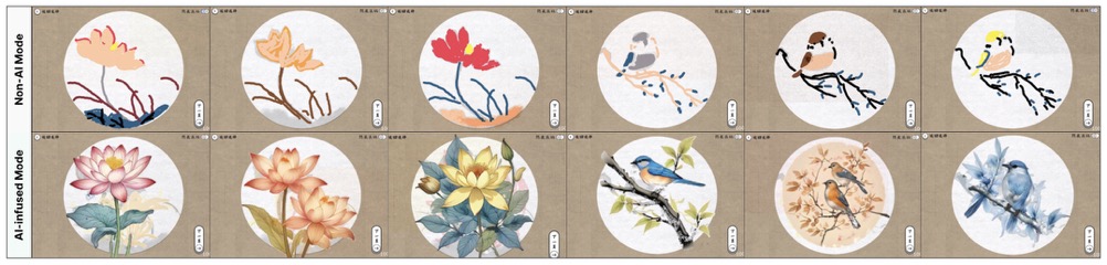 AI-infused art system outputs for older adults