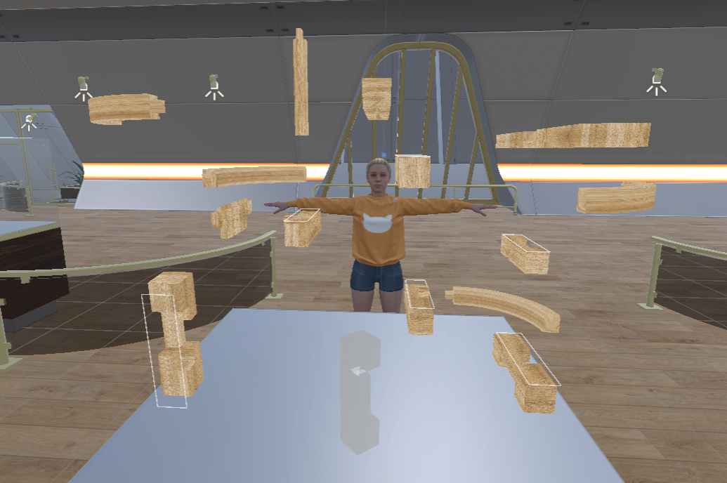 Embodied interaction in a virtual learning environment